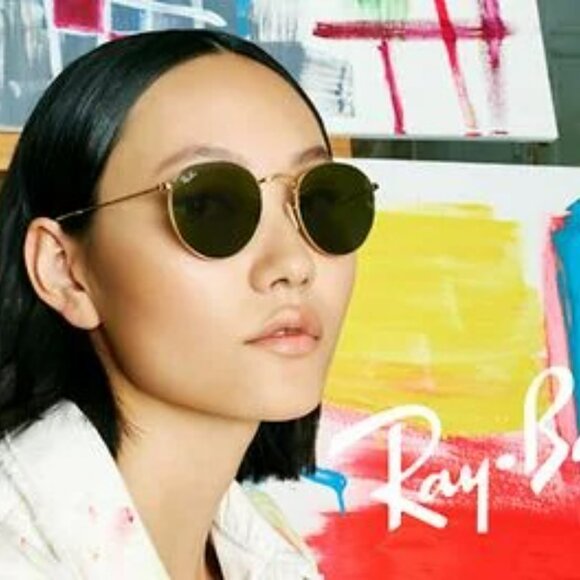 Ray Ban Round Metal Sunglasses (47mm) main image 8